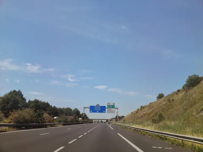Toll road from France to Spain. Boring as most toll roads.