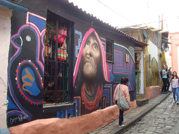 Streets of La Candelaria neighborhood