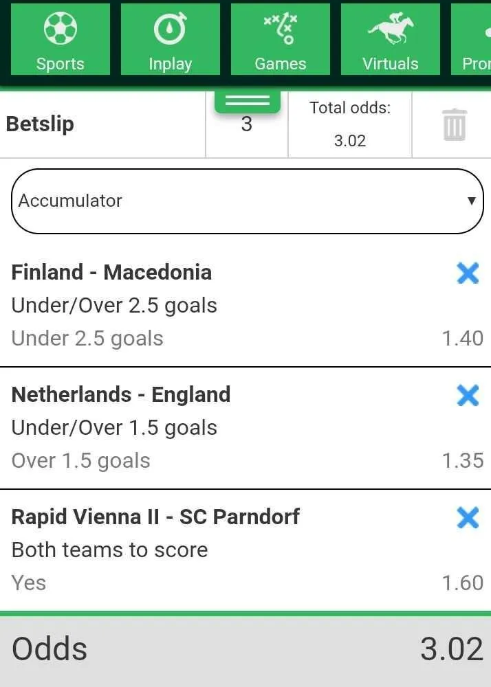 Daily 2 Odds