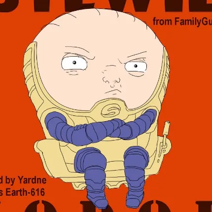 Stewie (FamilyGuy) as MODOK (original drawing) - design/reimagine a character contest