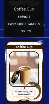 Coffee Cup on NFTMart in STARBITS