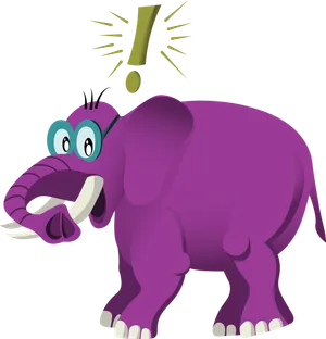Purple elephant