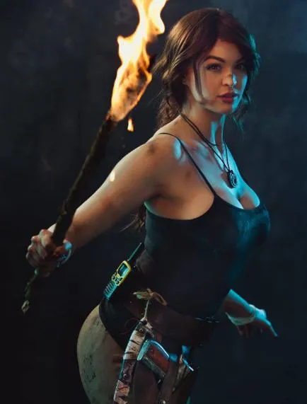 Some Are Round But Not Determined, USA Girl Dressed Up as Lara Croft from Tomb Raider