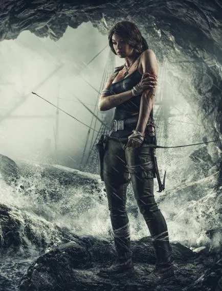 Some Are Round But Not Determined, USA Girl Dressed Up as Lara Croft from Tomb Raider