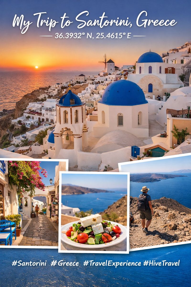 My Trip to Santorini, Greece