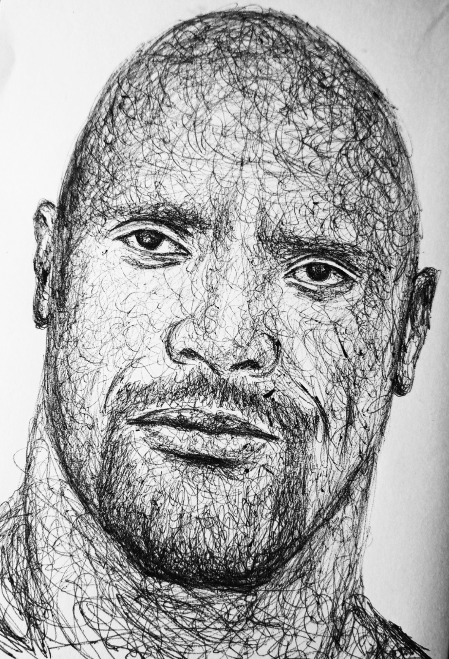 How to Draw The Rock (Dwayne Johnson) - YouTube