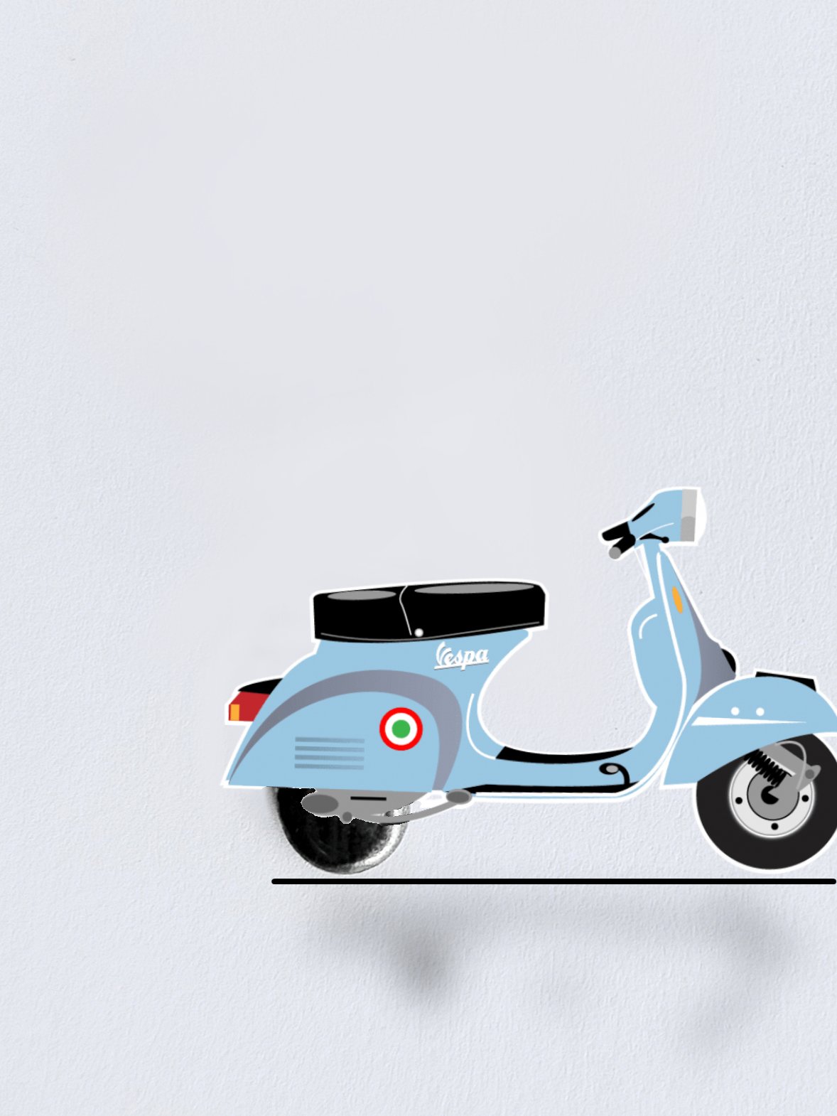 My simple artwork with pin (VESPA)🛵