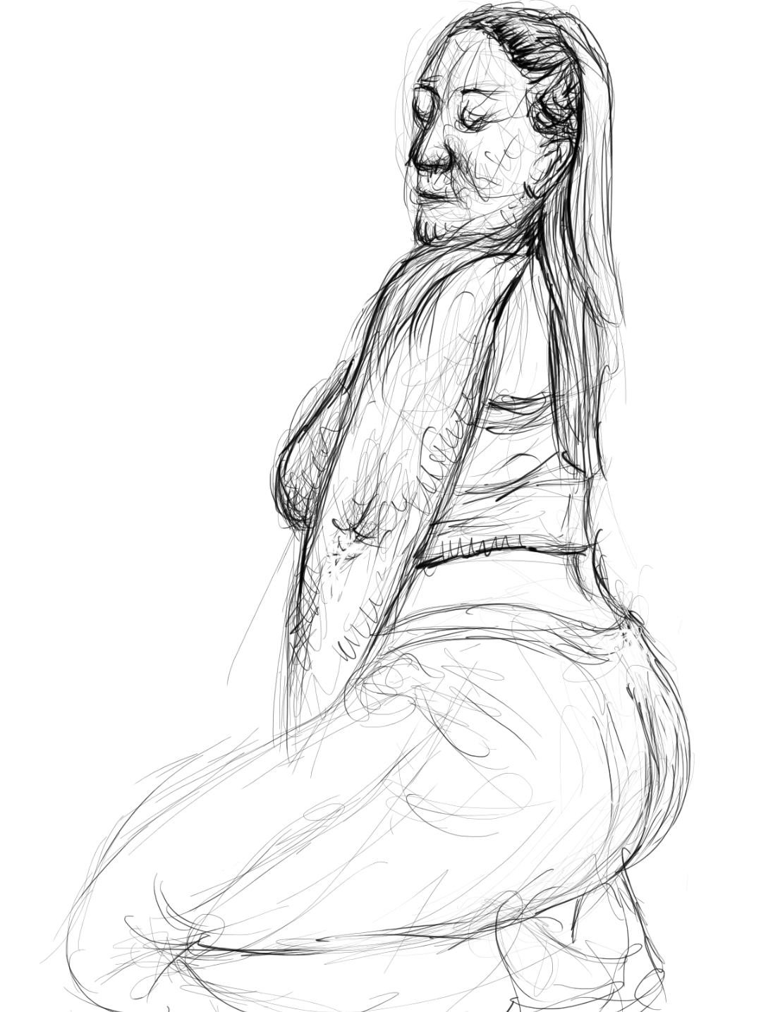 Figure Drawing - Digital Art