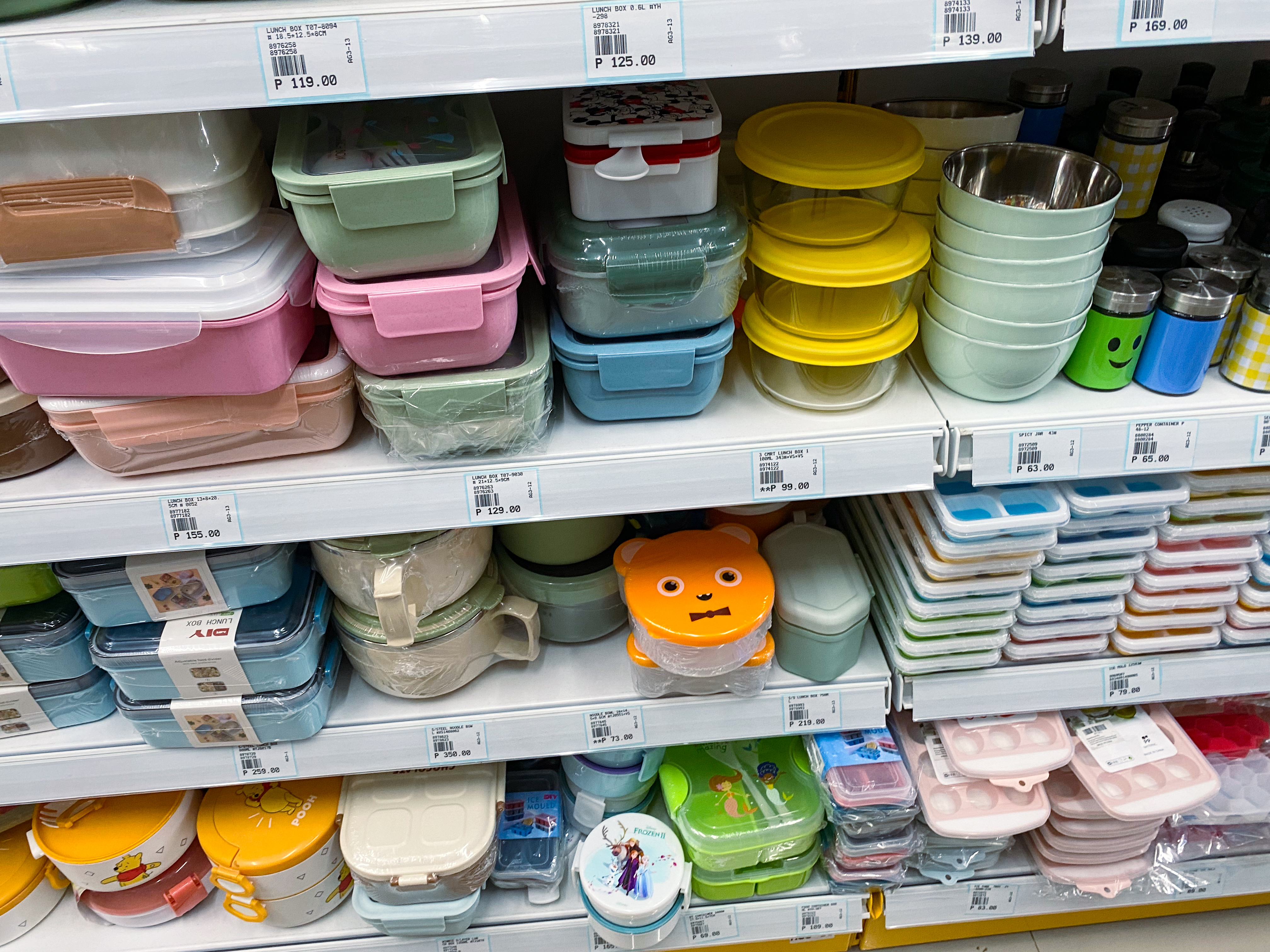 Checking Out Lunchboxes and Tumblers at MR. DIY