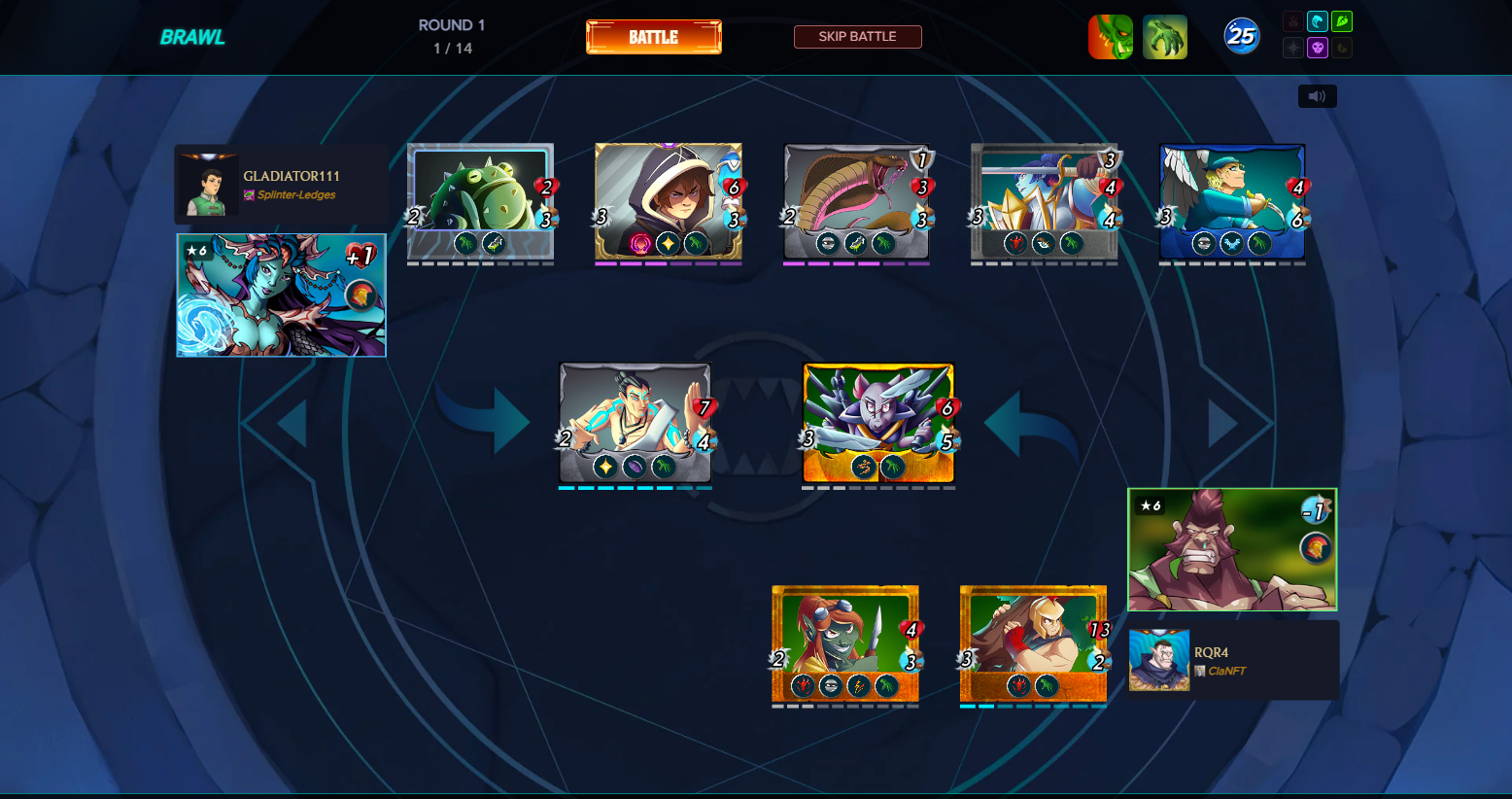 Learning the Hard Way in Splinterlands Brawl