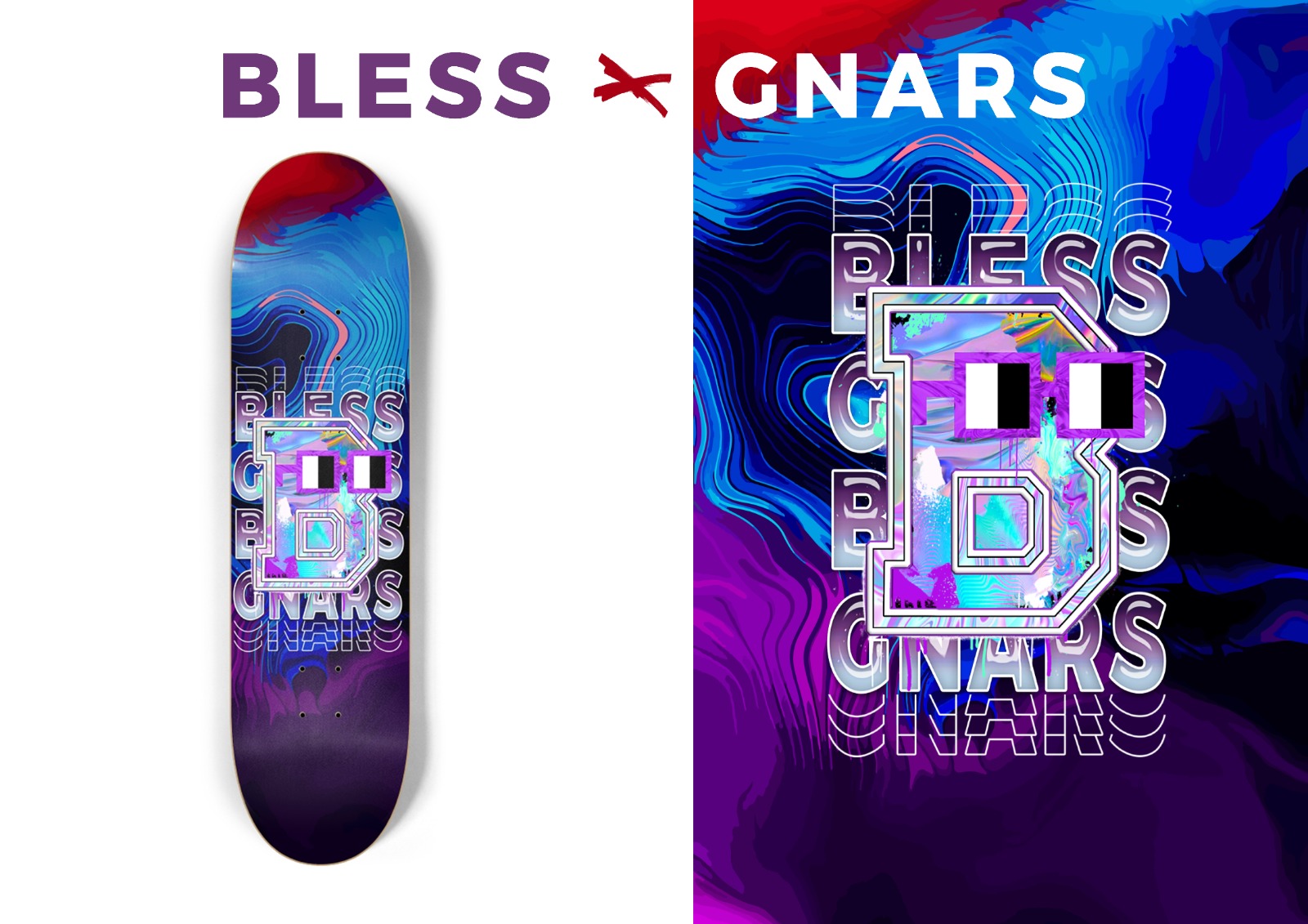 Skateboarding Art for Bless SkateShop