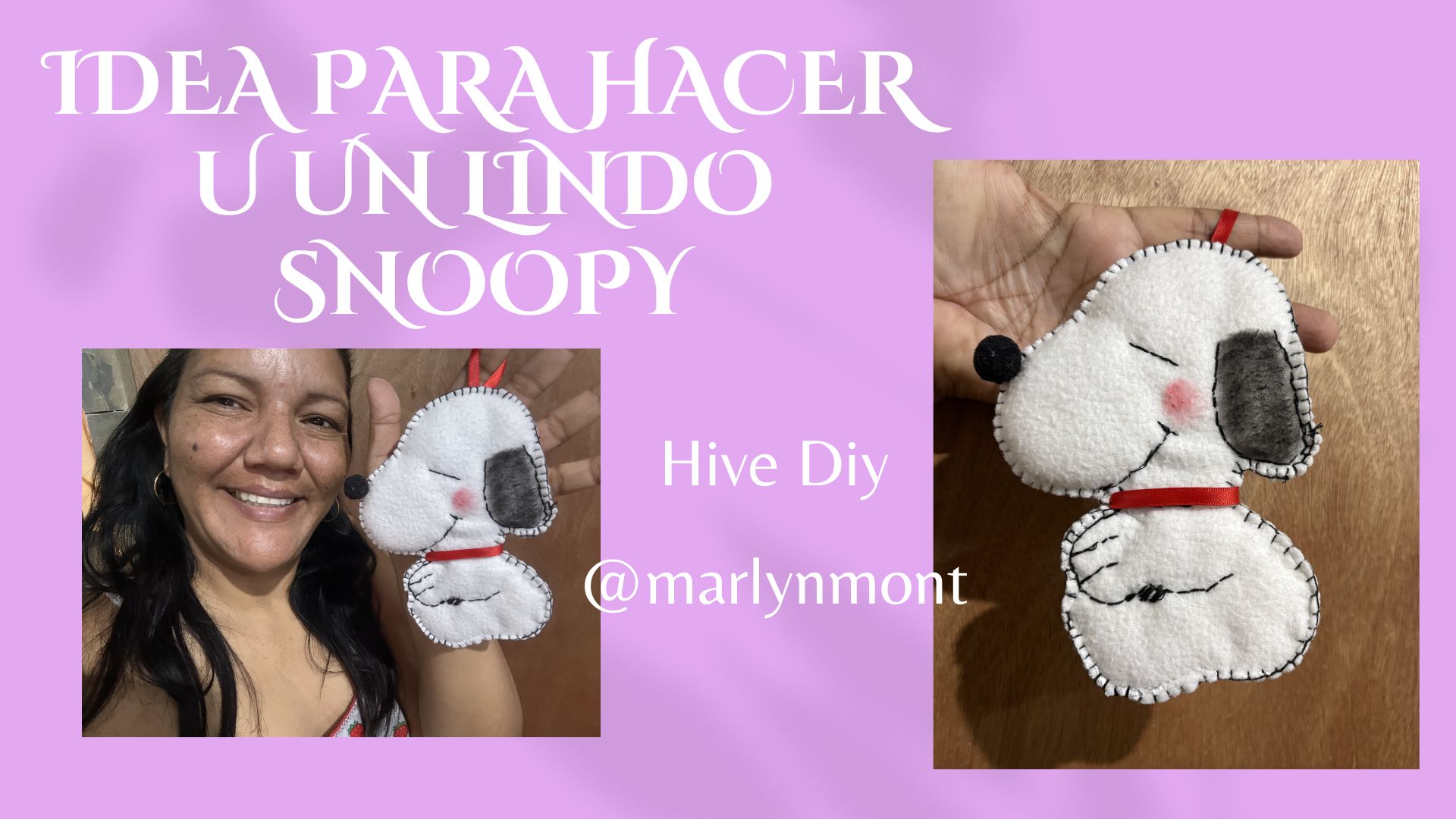 Idea para hacer un lindo Snoopy 🐶🪡🧵❤️ [esp/eng]