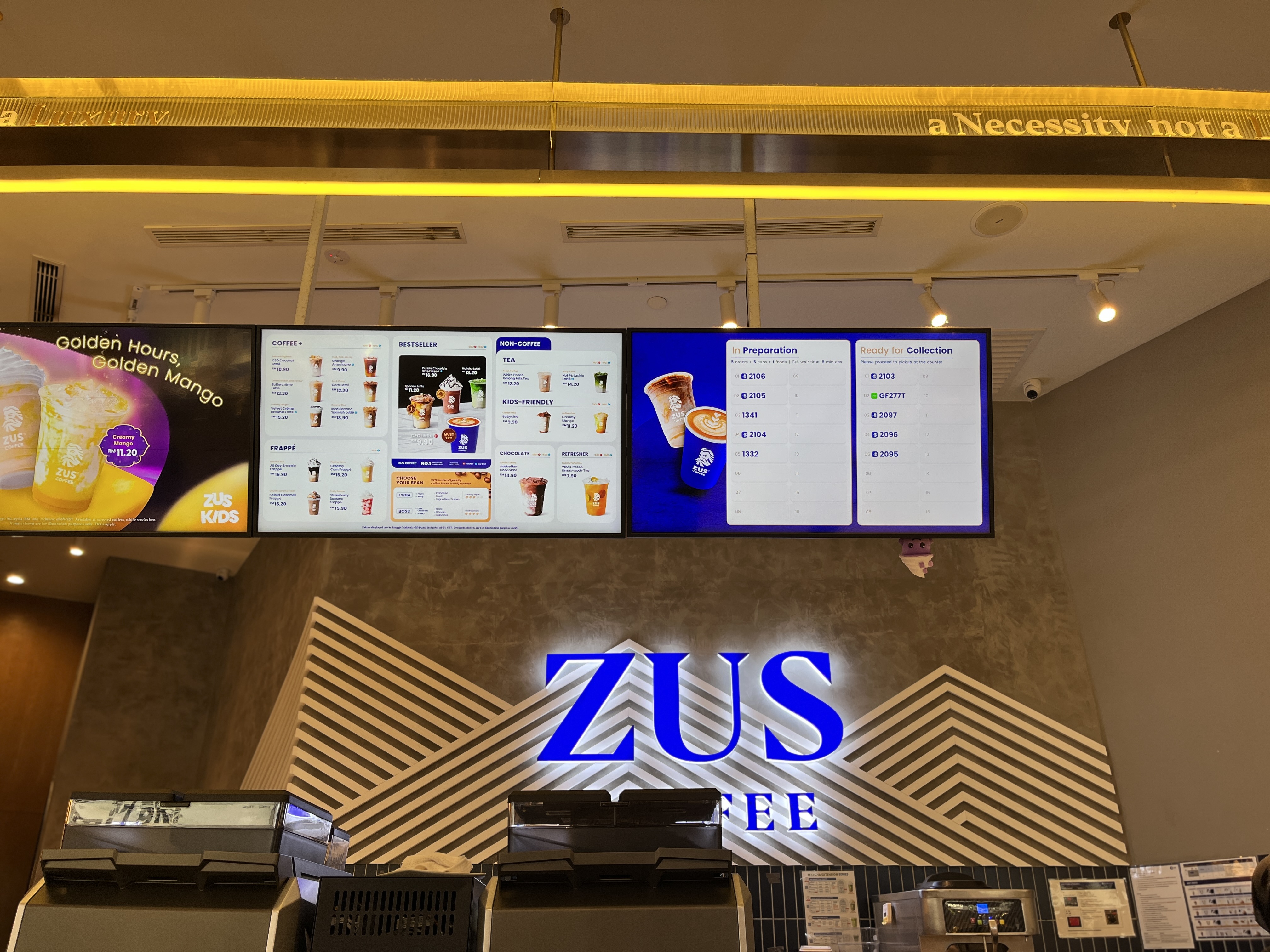 Zus Coffee in Kuala Lumpur