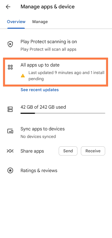 Naggy Pending Playstore Downloads. Ways to fix...