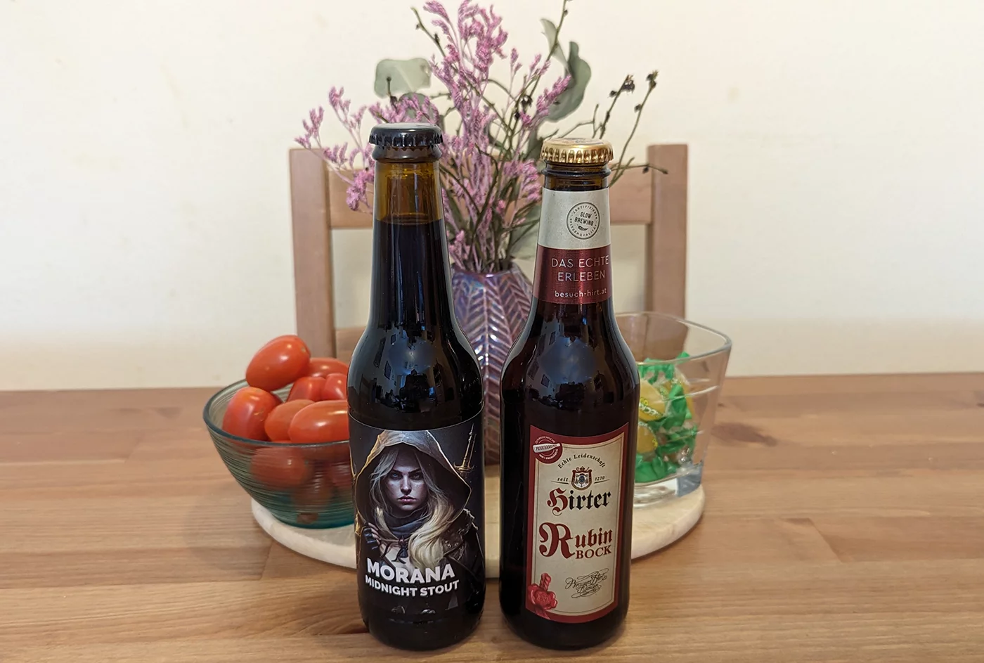 Picture of post : Beer Tasting: Morana Midnight Stout and Hirt Rubin Bock