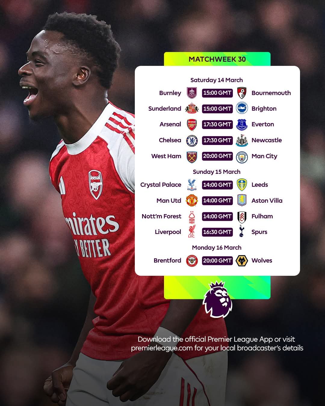 EPL Round 30 & EFL Round 37