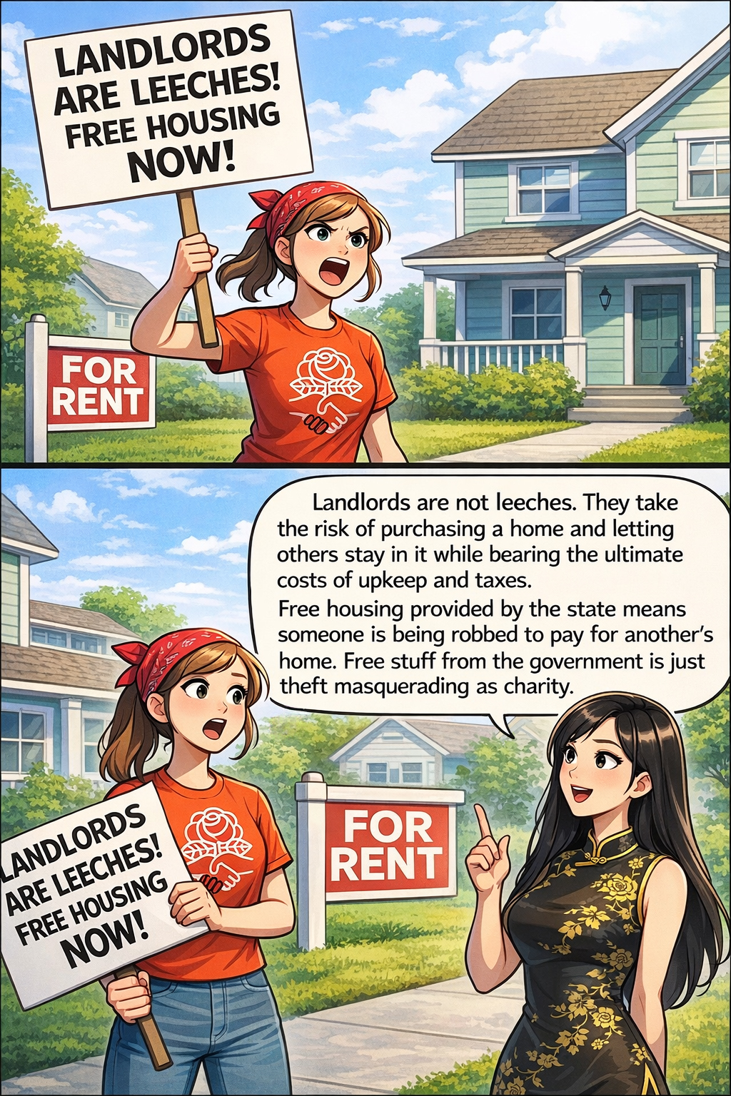 Landlords provide a valuable service of helping people afford housing without having their having to take on the capital risk.