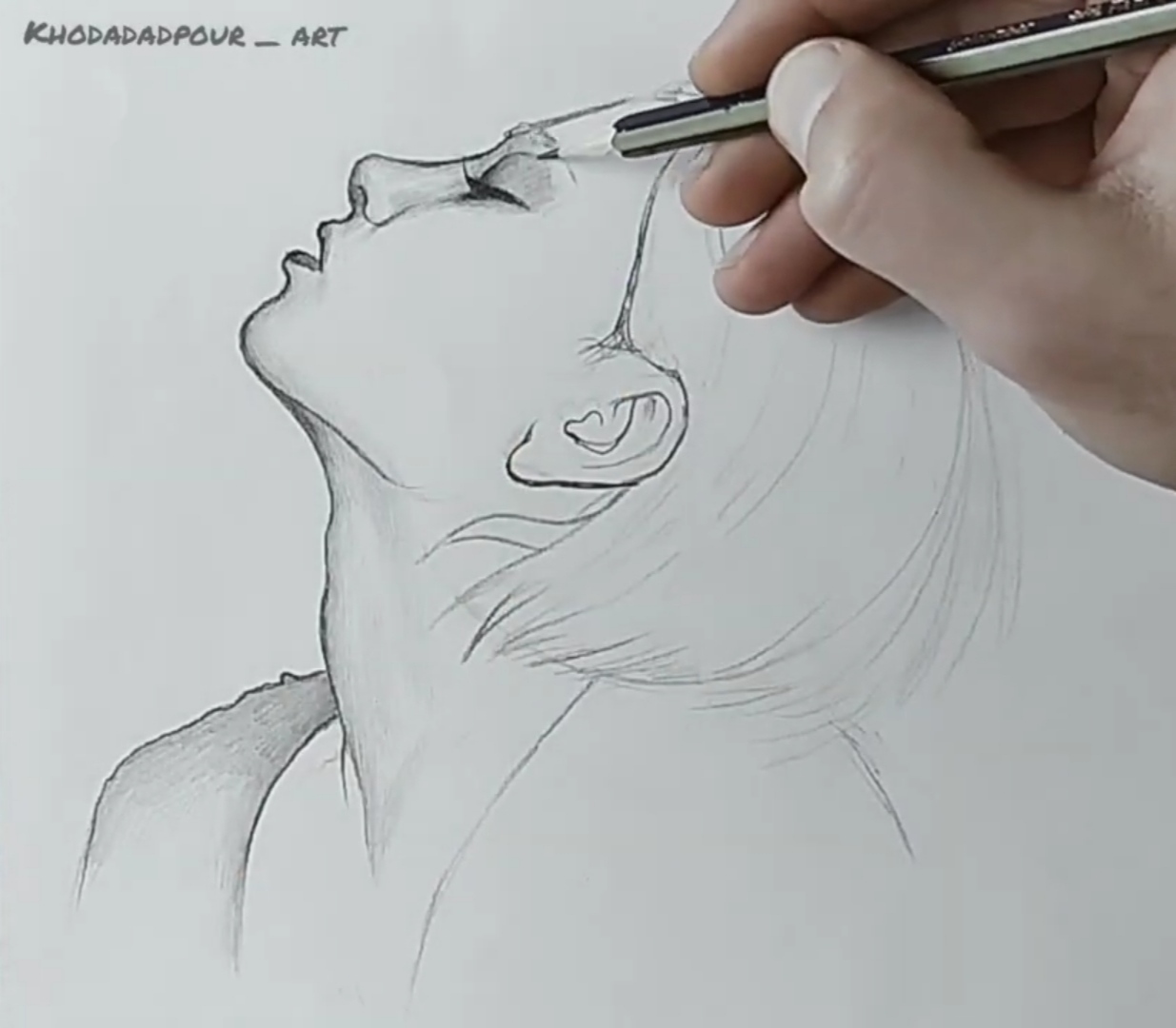 Girl's face drawing tutorial ـ step by step