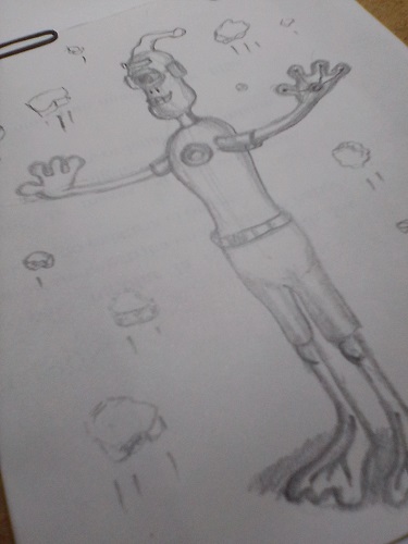 Nuevo personaje (alien) / Técnica de entintado.