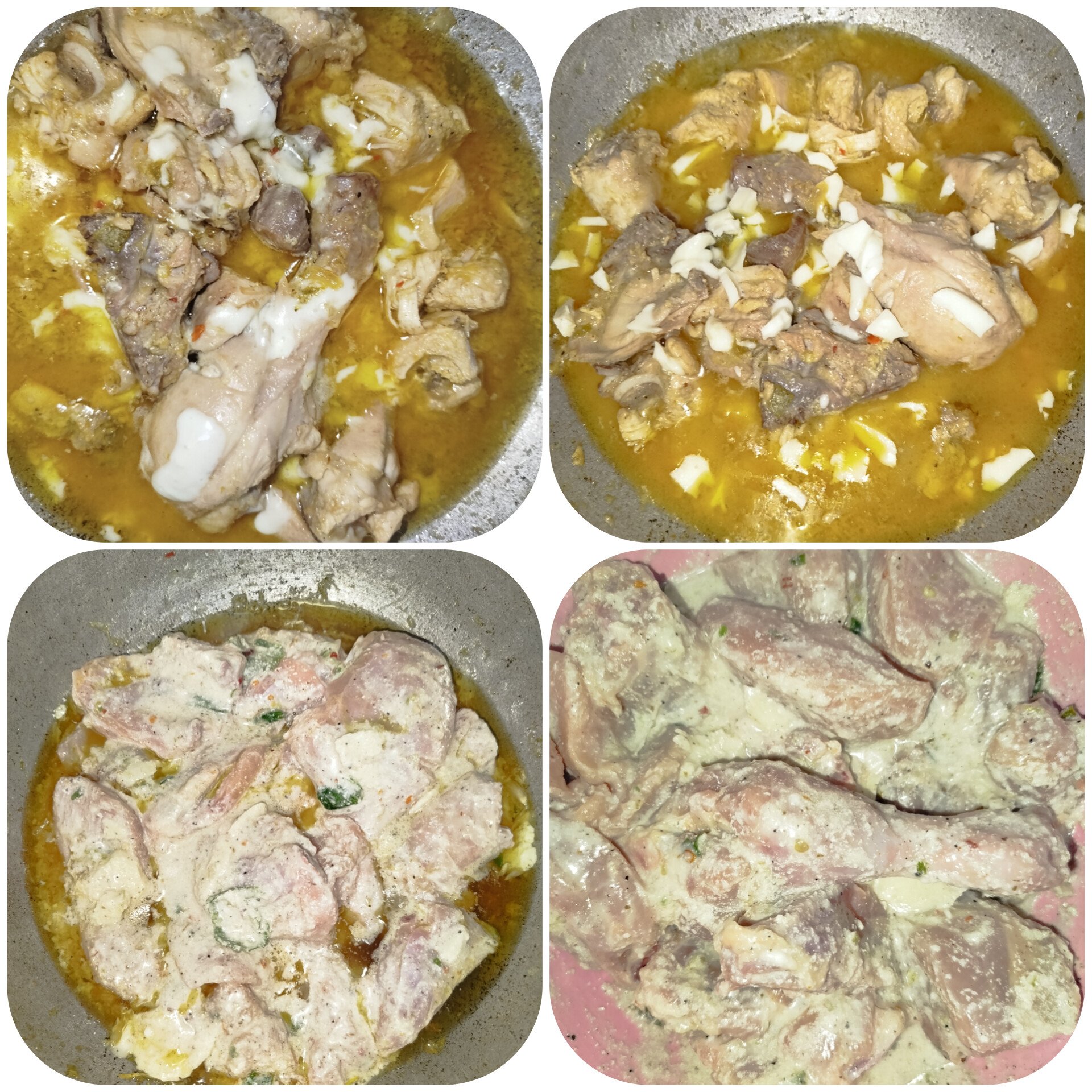 Chicken cheese mlai boti