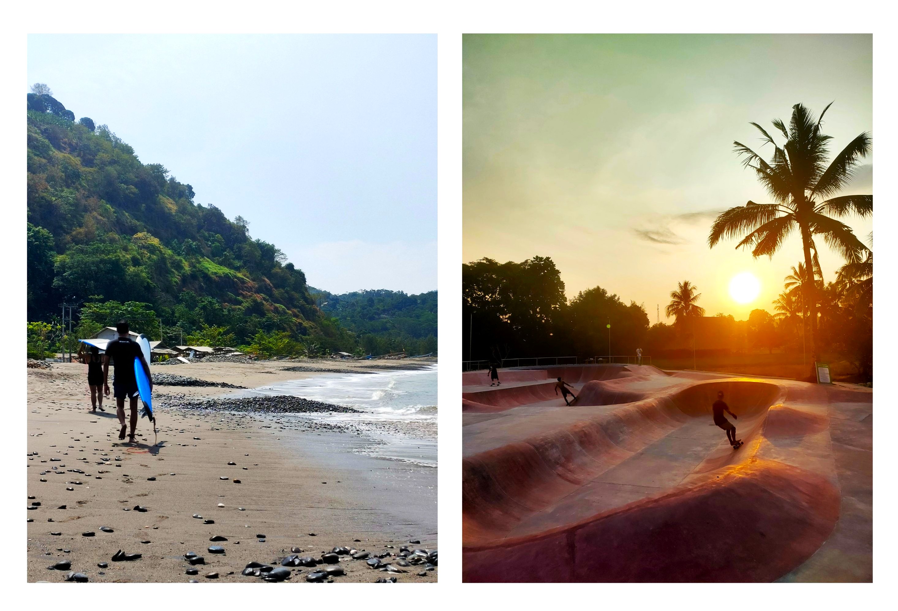 Surfing, Cottages with Green Views, and a Skatepark in the Middle of Rice Fields — A Hidden Gem in West Java, Indonesia