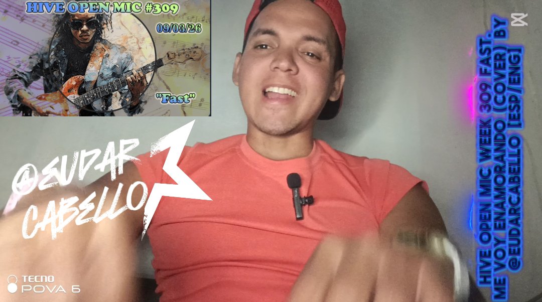 HIVE OPEN MIC week 309 Fast. Me voy enamorando (cover) by @eudarcabello [ESP/ENG]