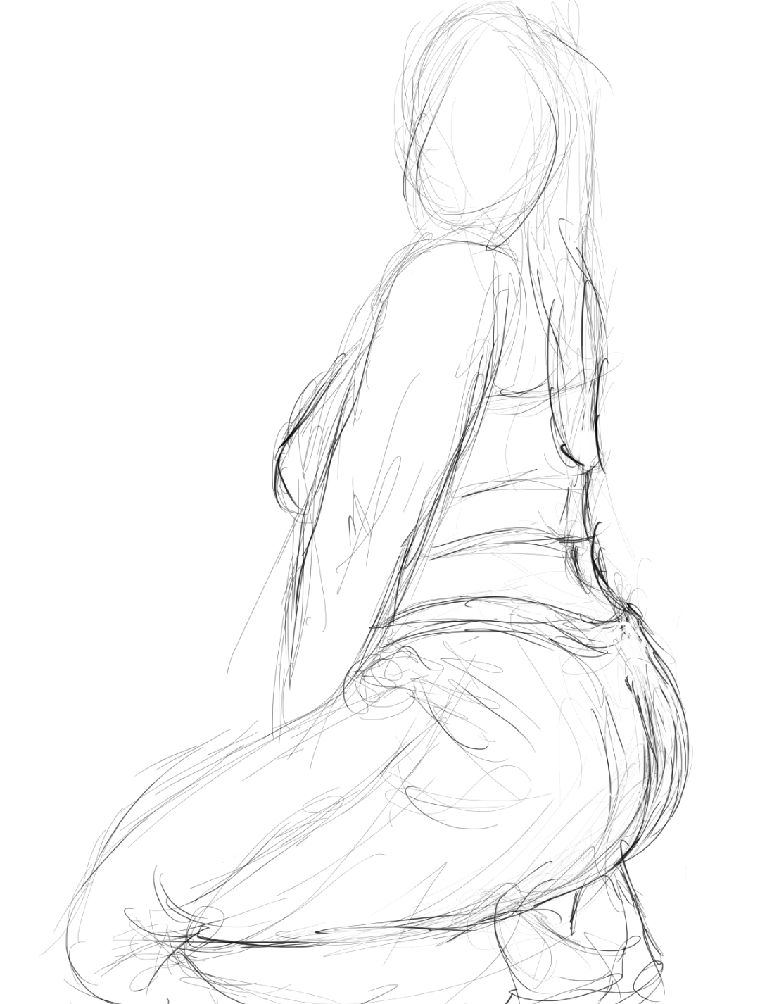 Figure Drawing - Digital Art