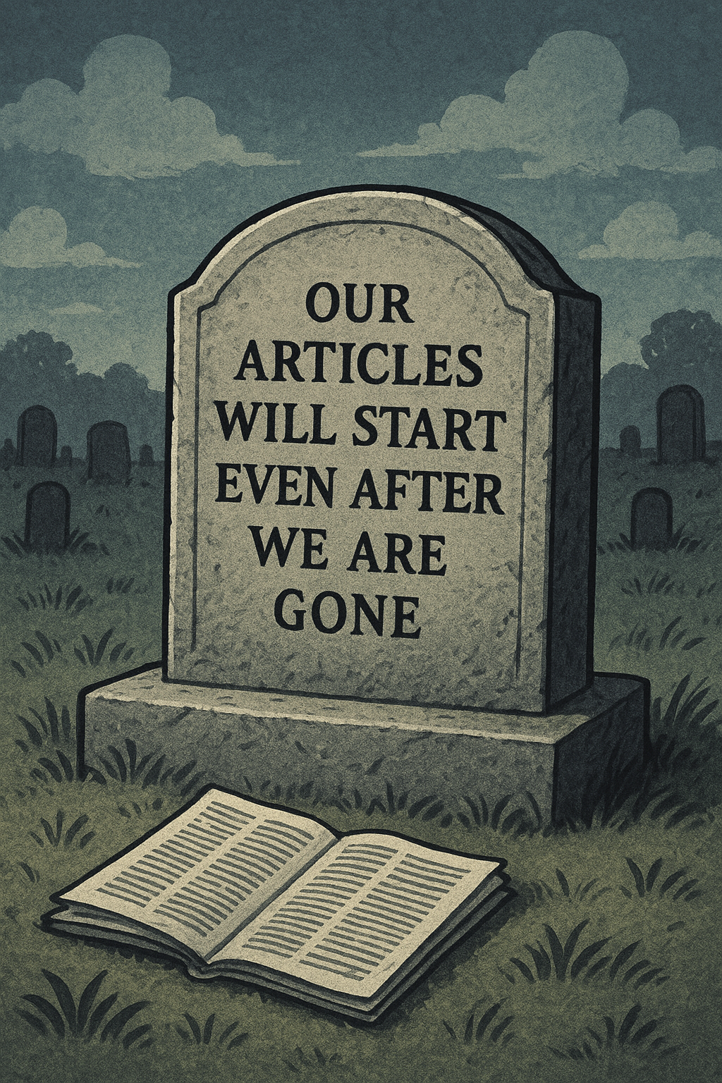 Our articles will stay alive even after we are gone if it is on a  Blockchain 