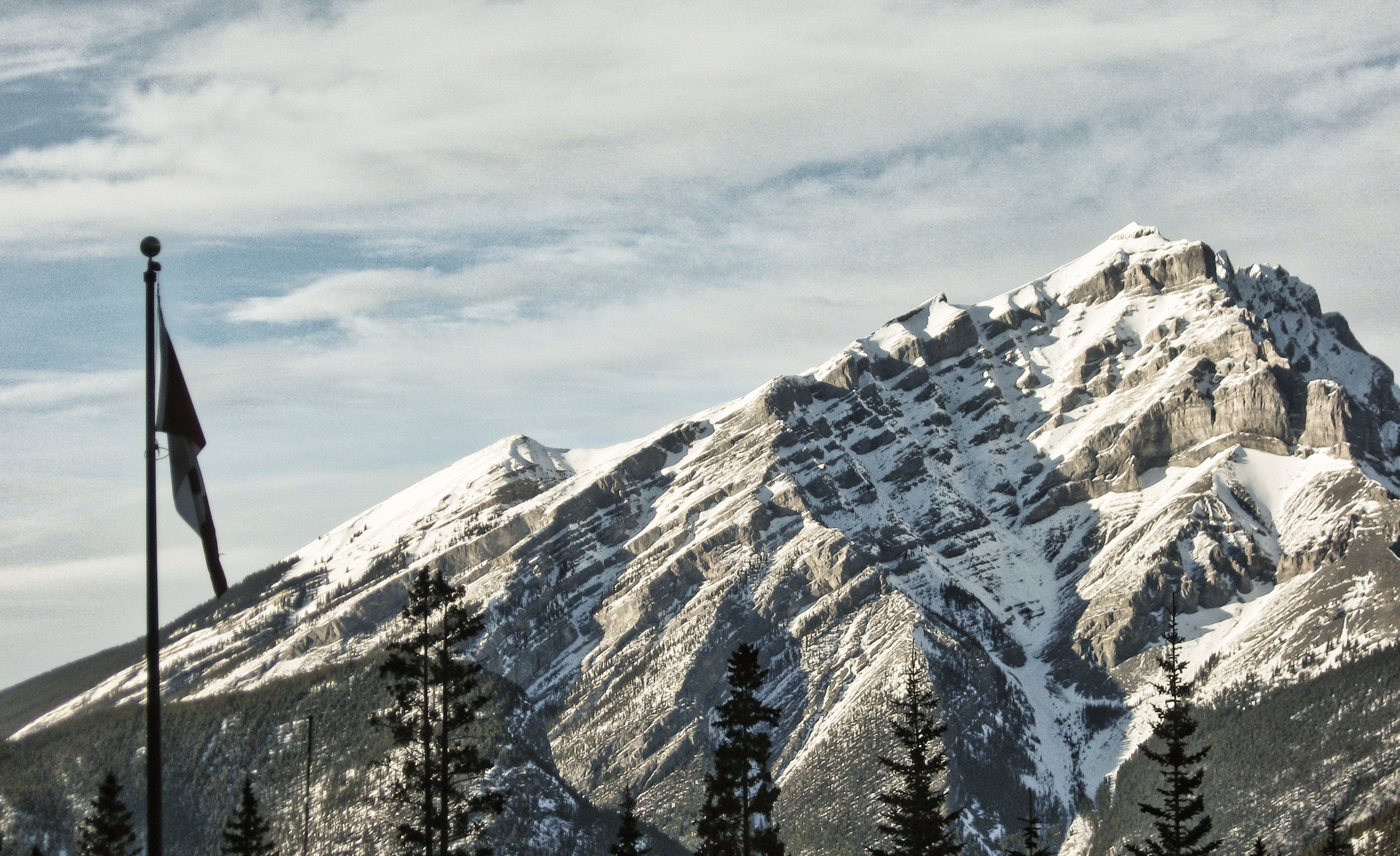 Majestic Snow Covered Mountains Banff Alberta Canada