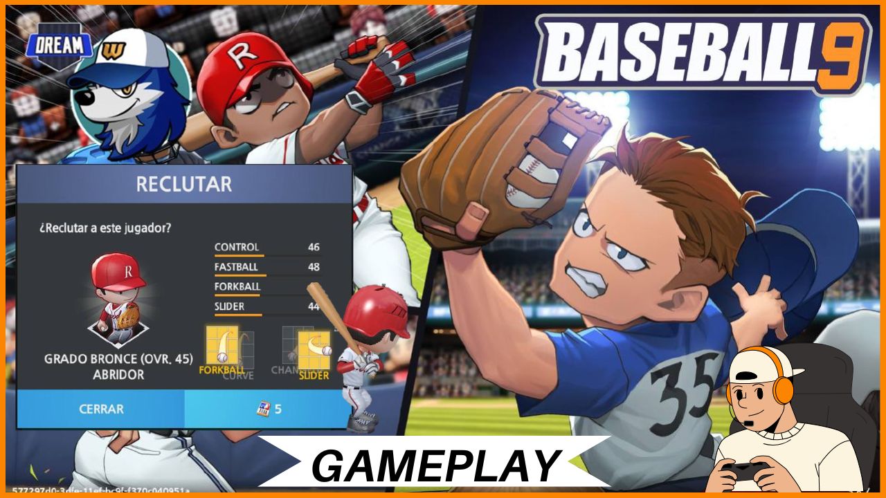 Reclutando nuevo jugador para el equipo - Baseball 9 [ESP-ENG]