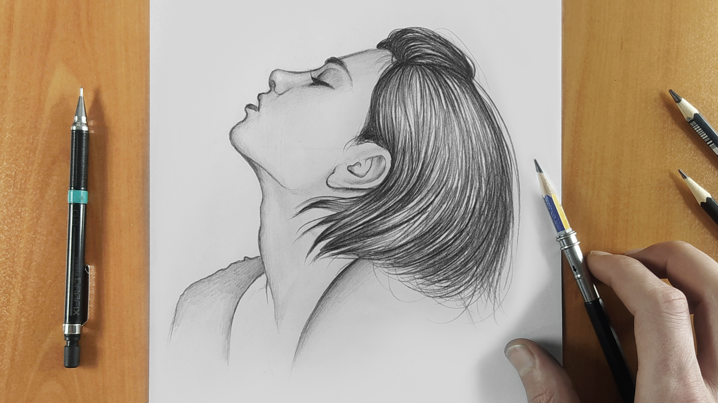 Girl's face drawing tutorial ـ step by step