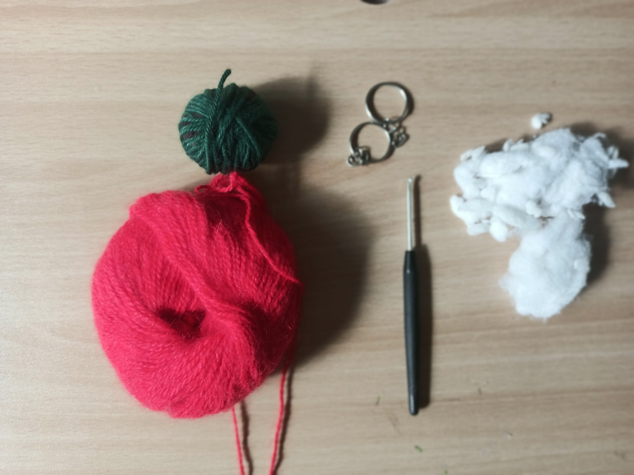 Aesthetic Crochet Cherry Keychain Tutorial