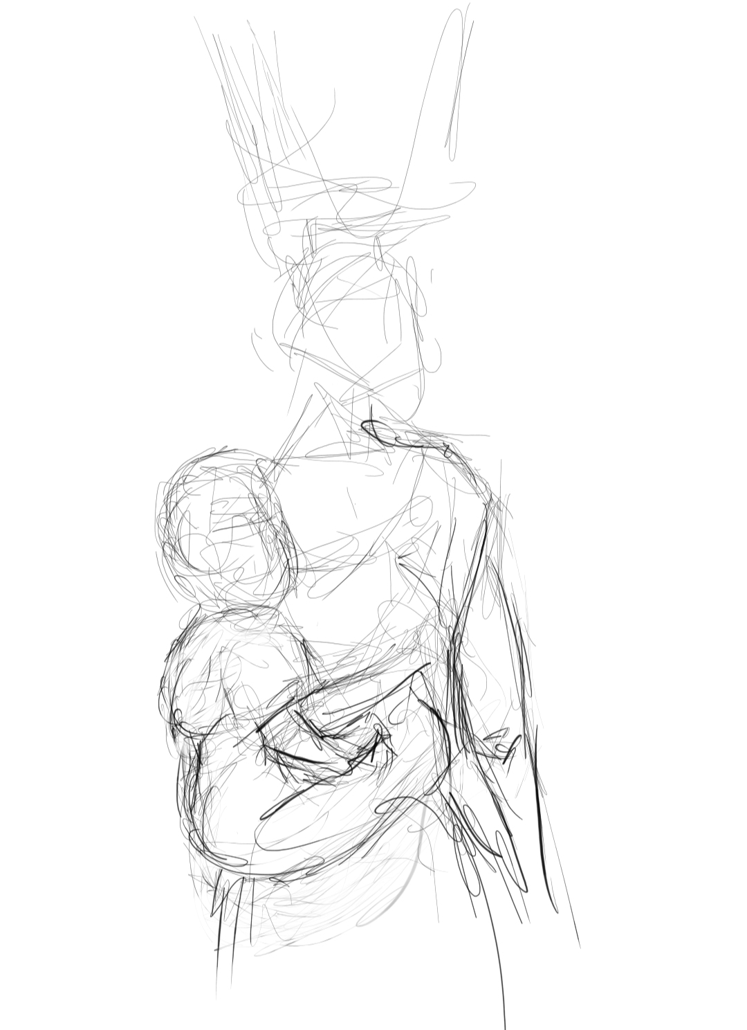 Mother And Child - Digital Art 