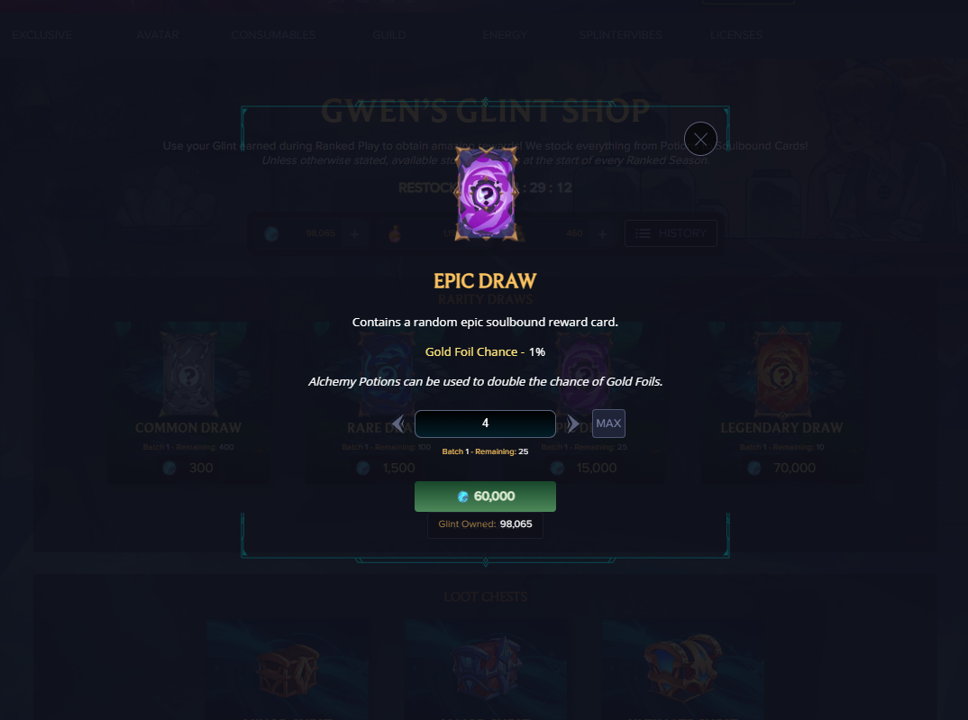 Epic Draw vs Major Chest: Which Was More Profitable This Season?