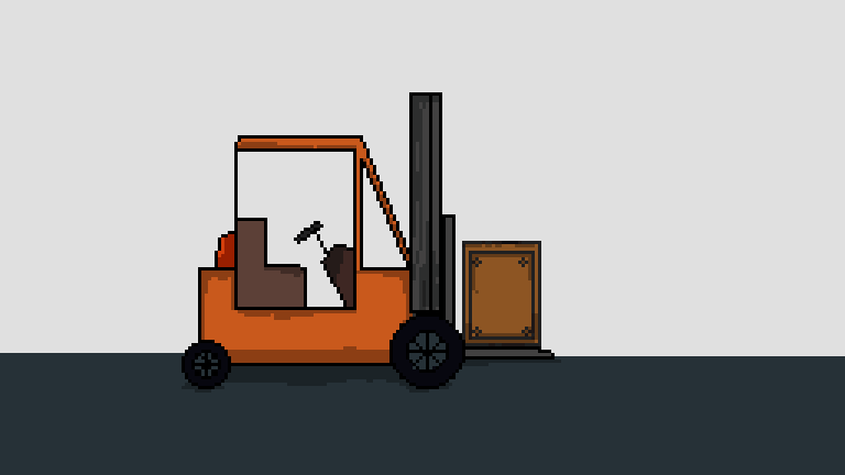 Pixelart Animation: Forklift