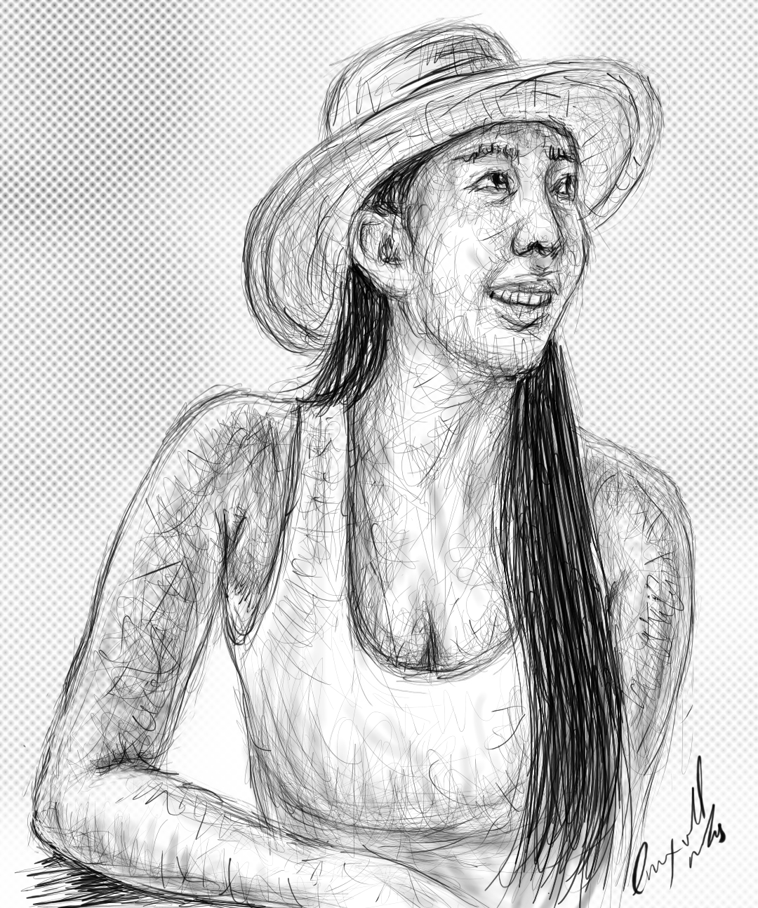 Figure Drawing - Digital Art