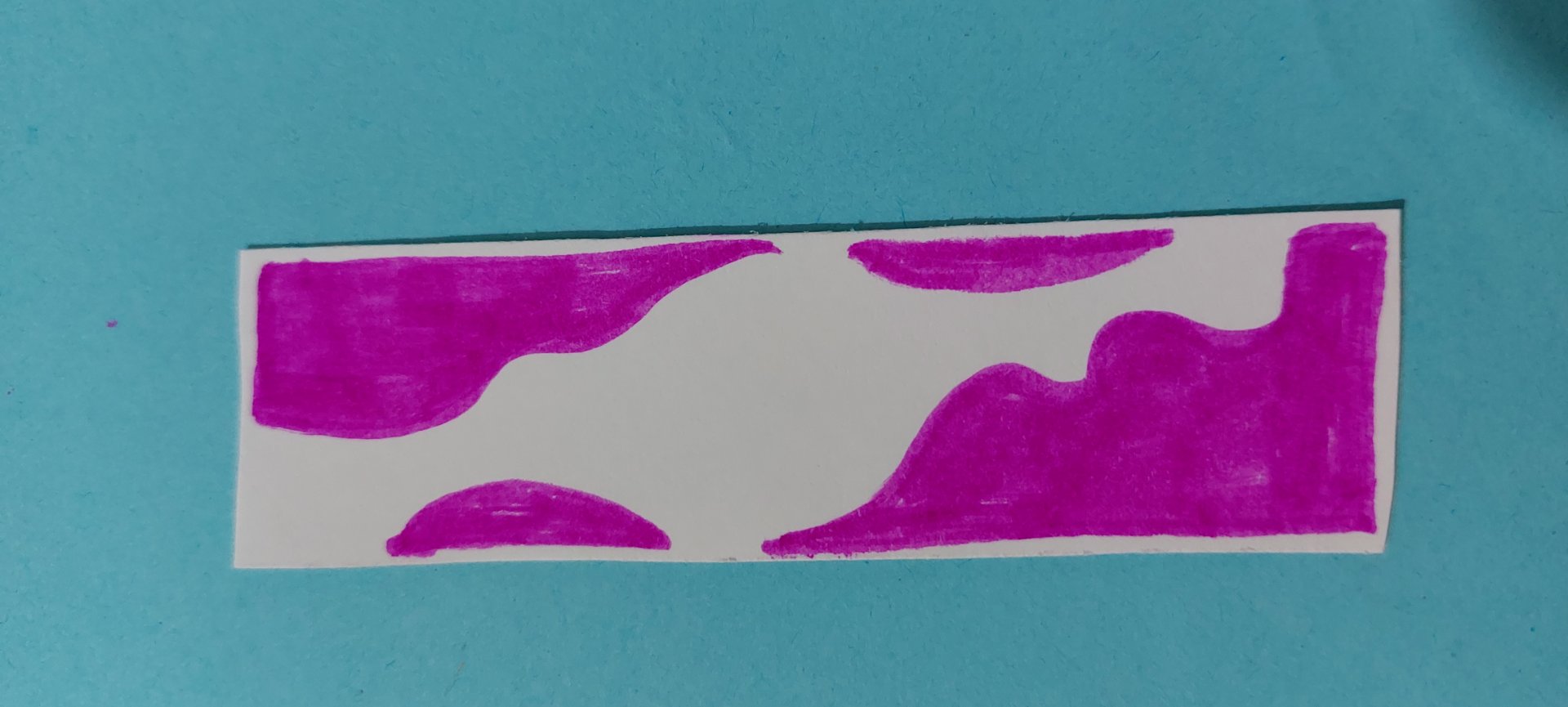 Petals of piece bookmark idea #1