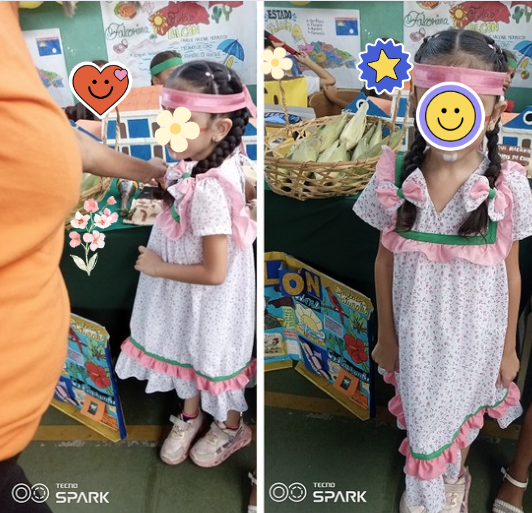 (ENG-ESP) 🌷 Beautiful dress for school project. 🌷 Bello Vestido para de proyecto escolar. 🌷    