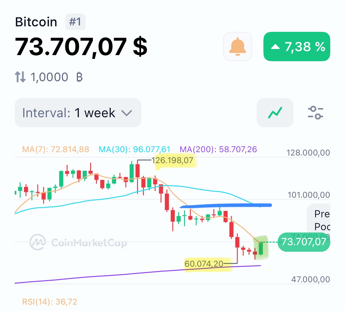 Bulls Cheer 8% Gain; Bears Still Eye Below 60K