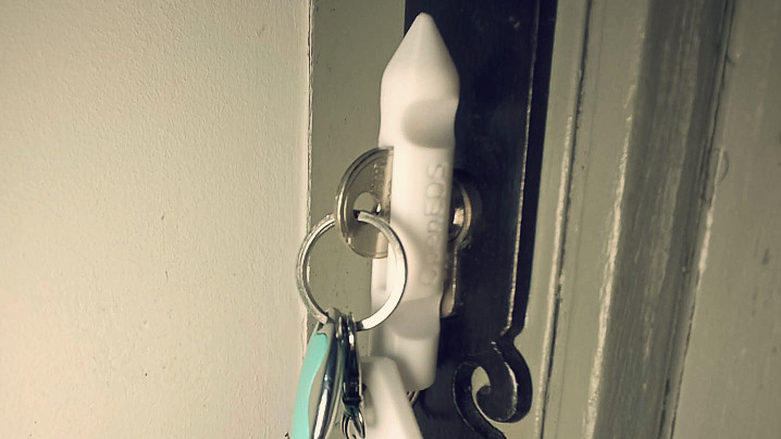 My Rocket Tool on my key ring, ready to open my door