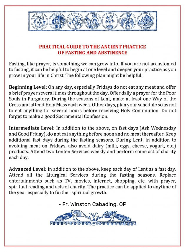 How to step up your fasting and abstinence the Catholic way. 😉 

What a ...