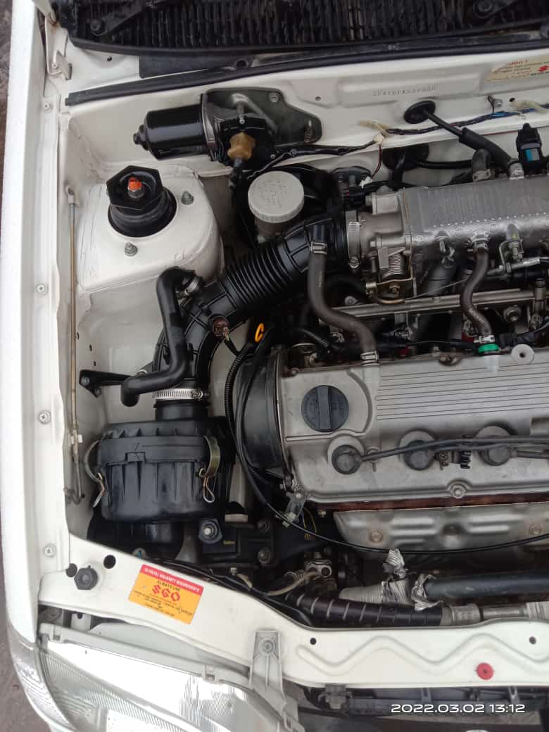 The car runs with the power of the engine