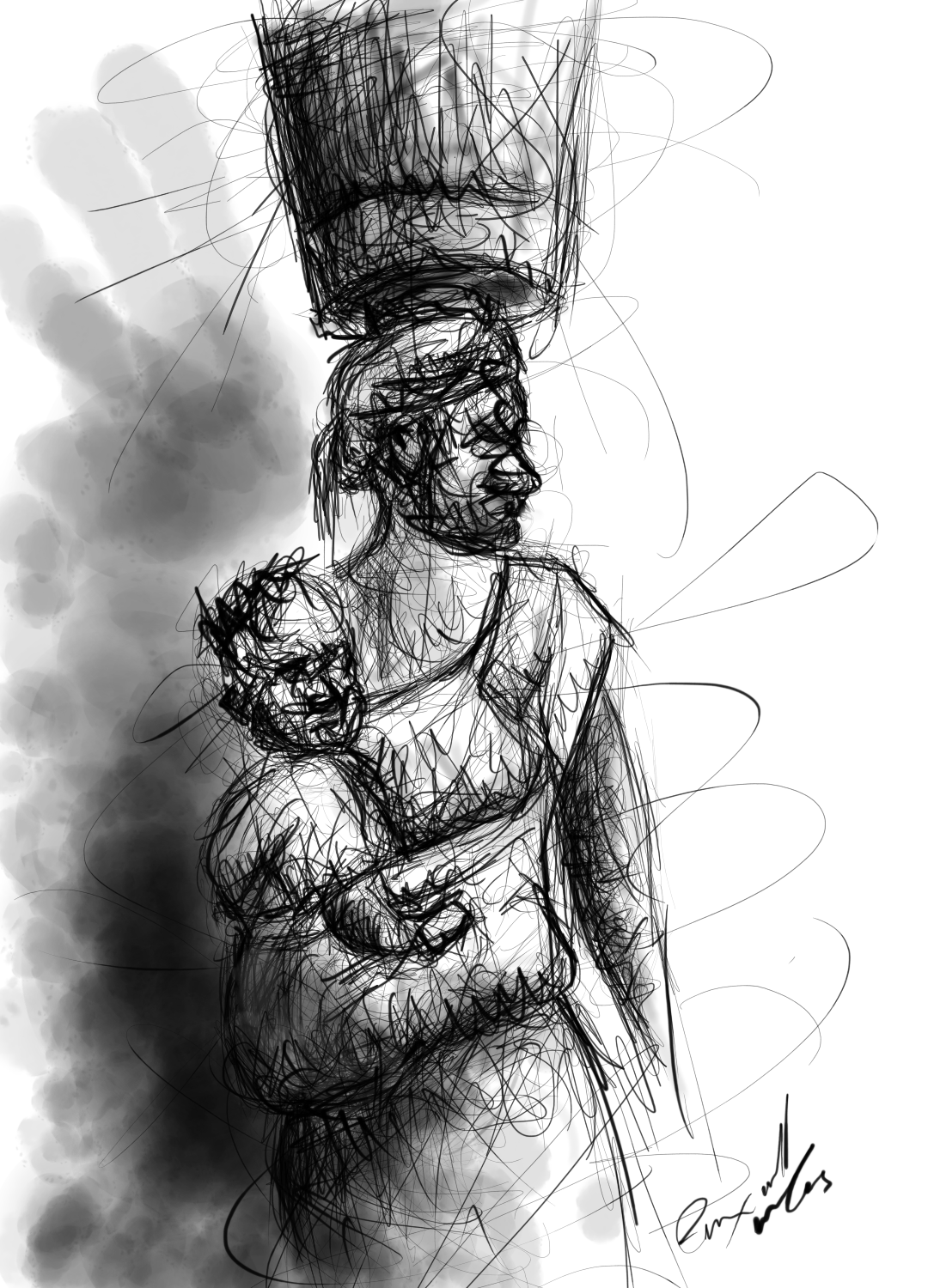Mother And Child - Digital Art 
