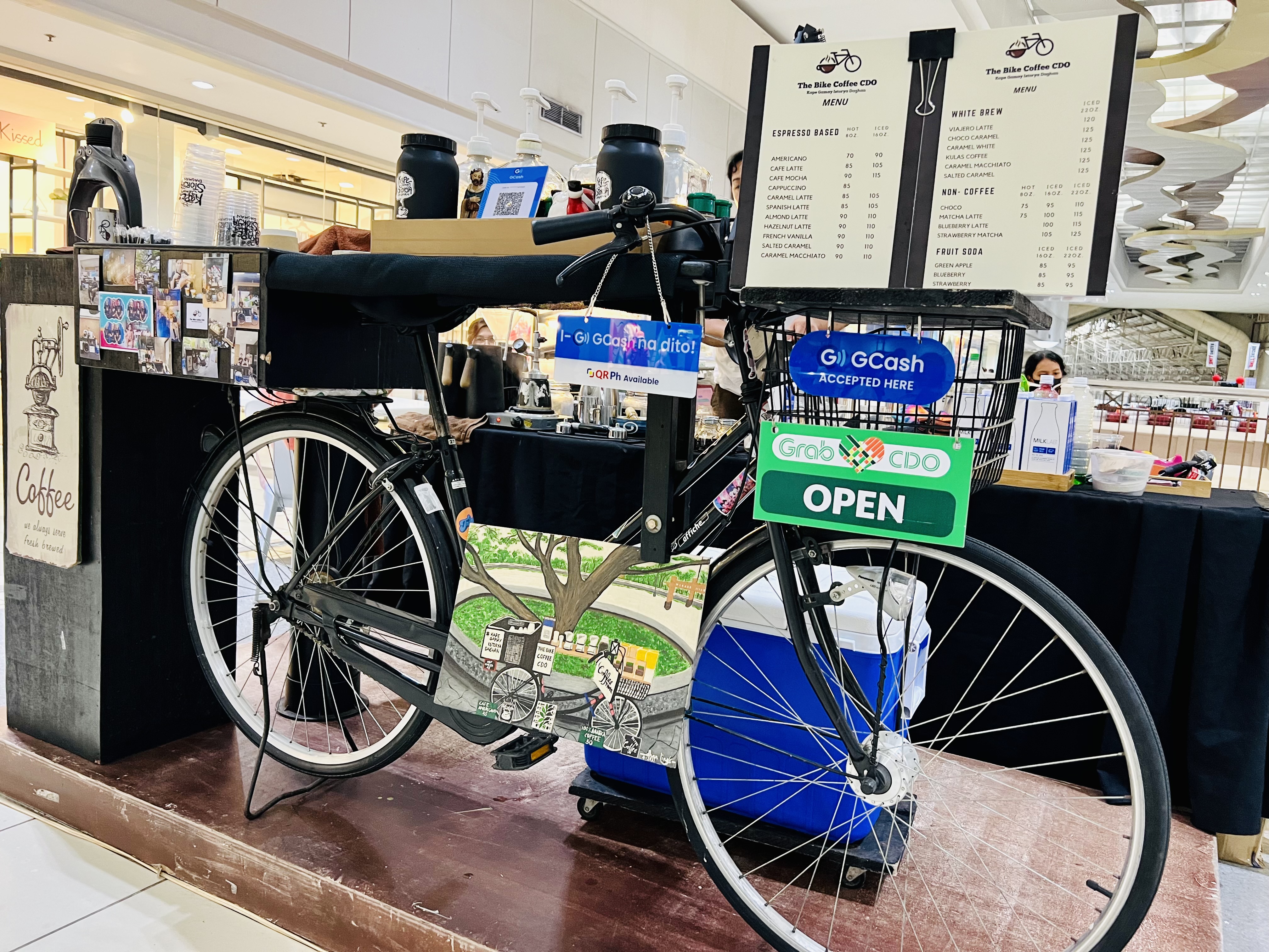 Freshly Brewed Coffee On A Bike PeakD