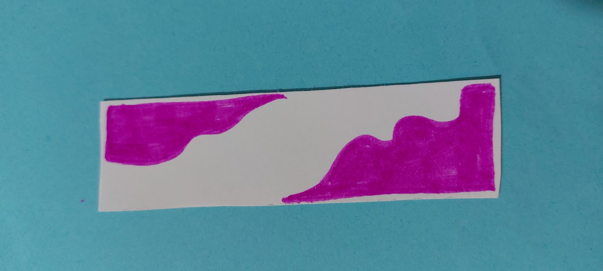 Petals of piece bookmark idea #1