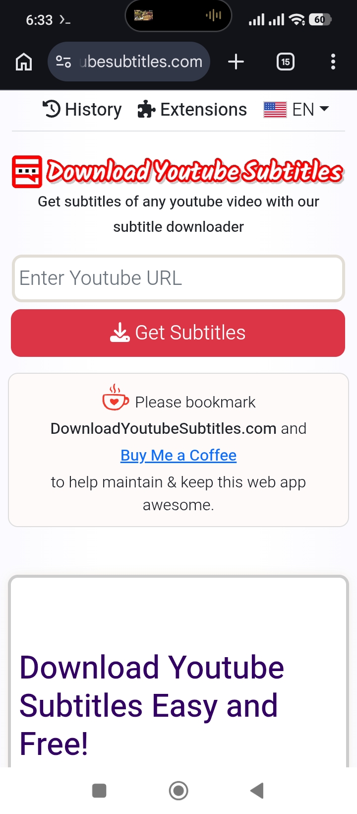 How to grab YouTube subtitles without the headache