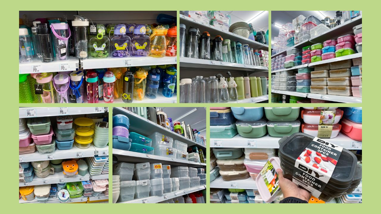 Checking Out Lunchboxes and Tumblers at MR. DIY