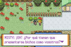 The Battle with Misty in Pokémon Liquid Crystal, Chapter 51 (English-Spanish)