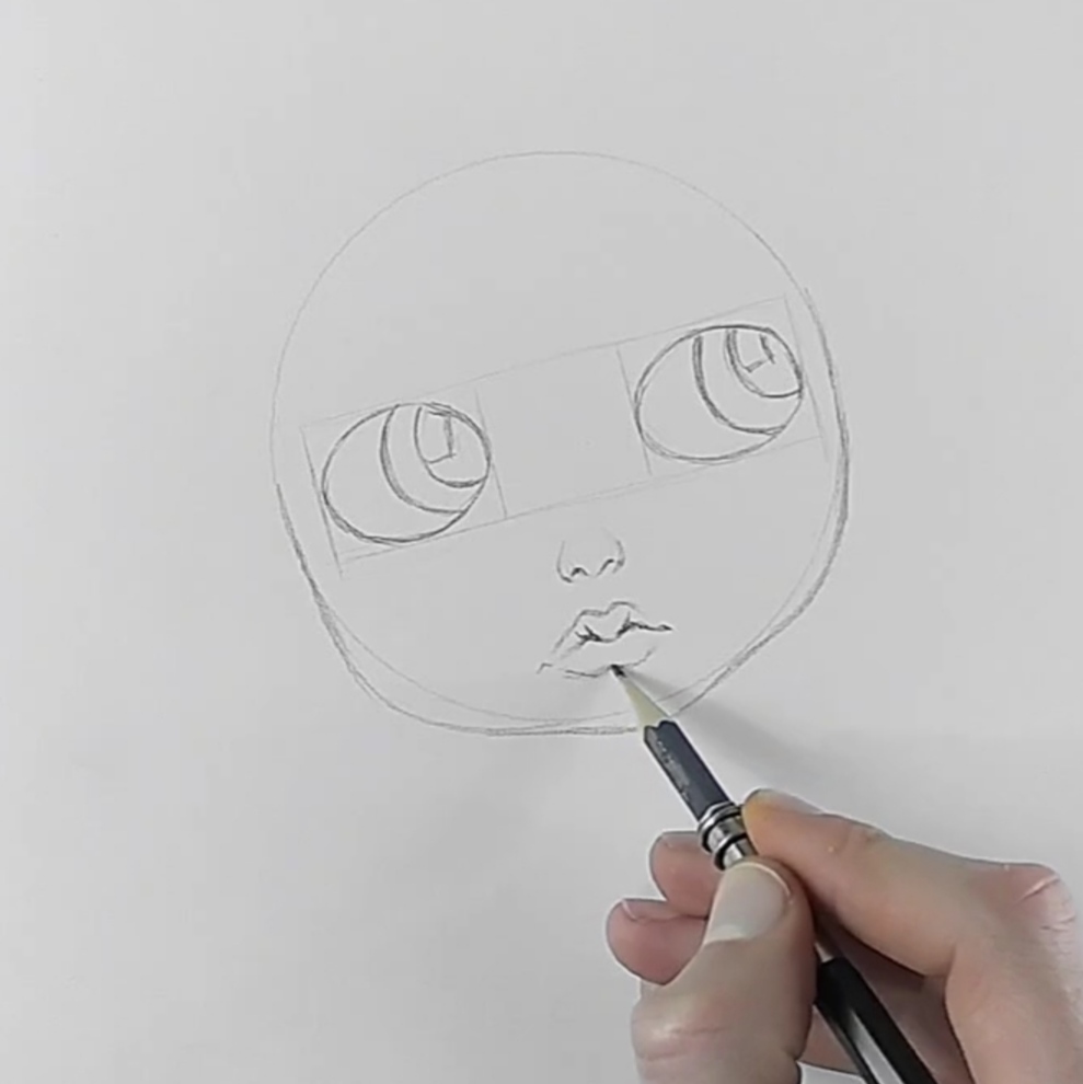 How to draw girl's face ـ drawing tutorial