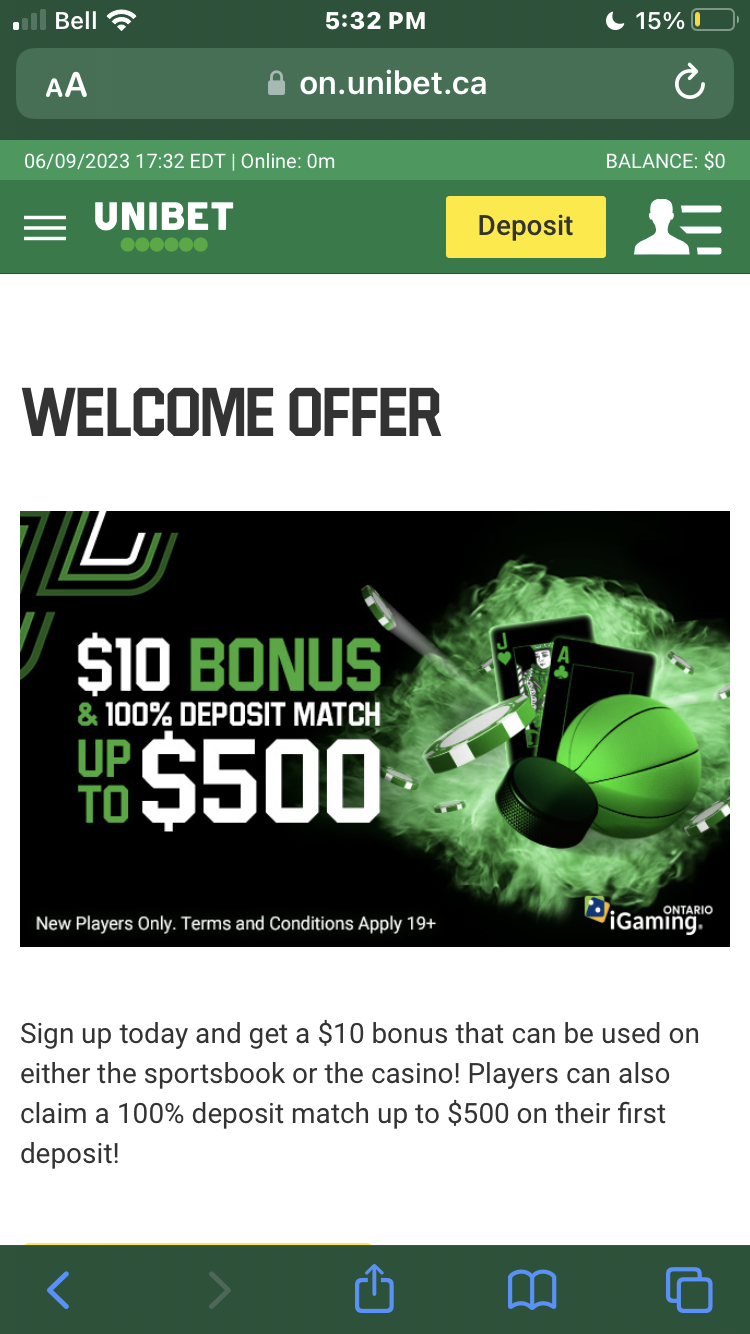 (Ontario,Canada only) sportsbook and casino sign up promos BetMGM-Unibet-Neobet-Draftkings and Pokerstars-Ballybet-(Betmgm 100$ casino bonus with 10$ deposit🔥)
